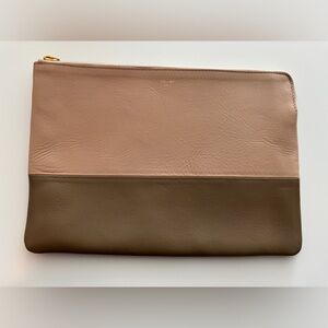 Celine Two-Tone Leather Clutch